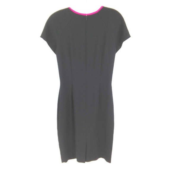 Liz Claiborne Sheath Dress Sz 4 Black Pink - Picture 3 of 6